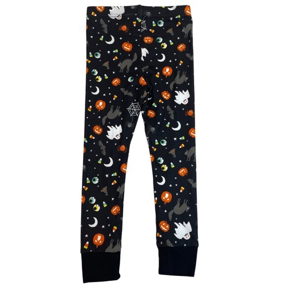 Toddler Halloween PJ Set Long Sleeve Pumpkin Top & Ghost Print Pants Sz 4 - New - Picture 2 of 9